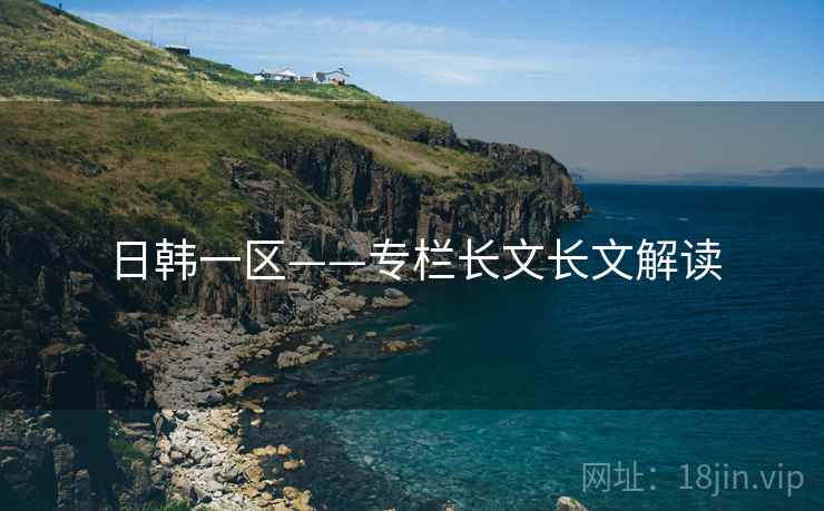 日韩一区——专栏长文长文解读